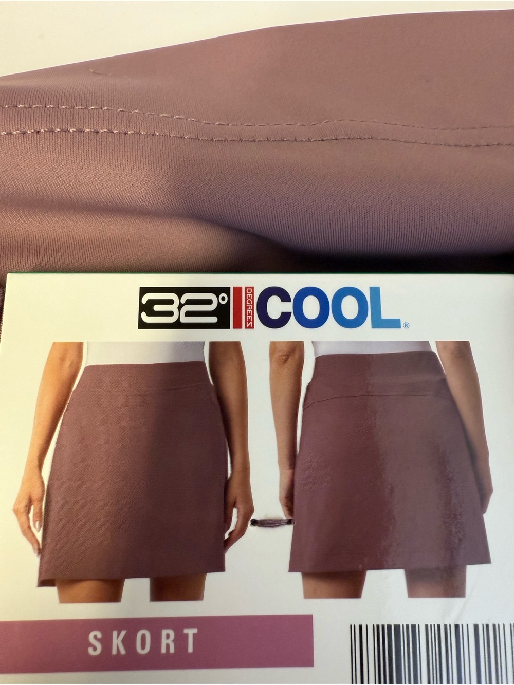 32 Degrees Cool Women's Mauve Skort - Active A-Line Pull-On XL
